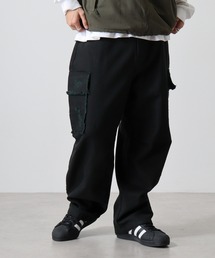 Damage repair denim cargo pants / ダメージリペア デニムカーゴパンツ unisex