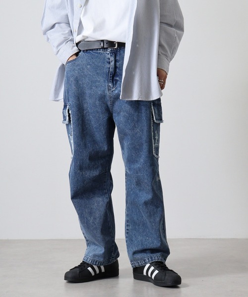 パンツ NEAT 1507 HIGH DENSITY DENIM CARGO PANTS NEAT 1507 HIGH DENSITY DENIM CARGO PANTS