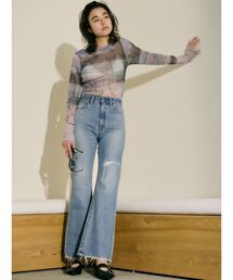 Ungrid | ダメージデザインフレアデニム(デニムパンツ)
