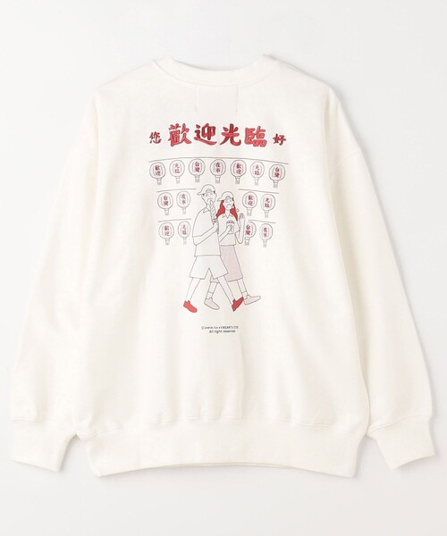 FREAK'S STORE(フリークスストア)の「Joanie/ジョエニー Happy Night Market SWEAT/刺繍 バックプリント クルーネック スウェット(スウェット・メンズ・グレー/ブラック/ホワイト・MEDIUM/LARGE/X-LARGE)」の1枚目の写真