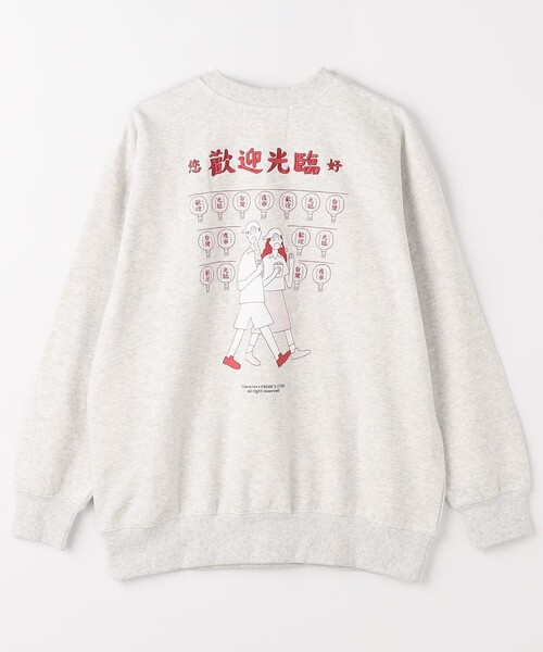 FREAK'S STORE(フリークスストア)の「Joanie/ジョエニー Happy Night Market SWEAT/刺繍 バックプリント クルーネック スウェット(スウェット・メンズ・グレー/ブラック/ホワイト・MEDIUM/LARGE/X-LARGE)」の15枚目の写真