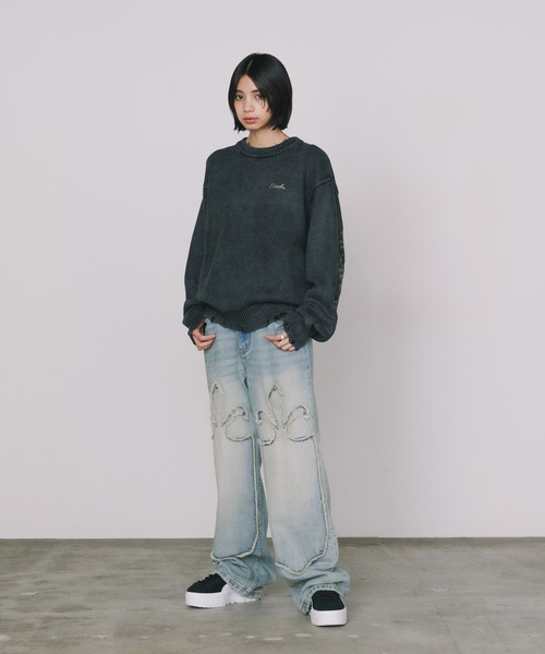 パンツ SUPPLIER Fleur Cutting Denim Pants Fleur Cutting Double Knee Denim Pants｜SUPPLIER｜デニムパンツ