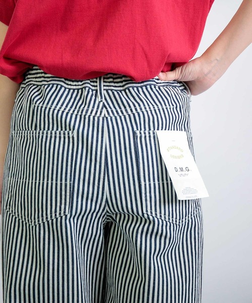 D.M.G.（ドミンゴ）の「[D.M.G / ディーエムジー] ヒッコリー ワークイージーパンツ（デニムパンツ・レディース・ブルー系その他・M/S）」の16枚目の写真