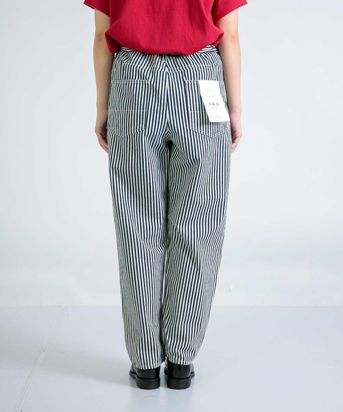 D.M.G.（ドミンゴ）の「[D.M.G / ディーエムジー] ヒッコリー ワークイージーパンツ（デニムパンツ・レディース・ブルー系その他・M/S）」の12枚目の写真