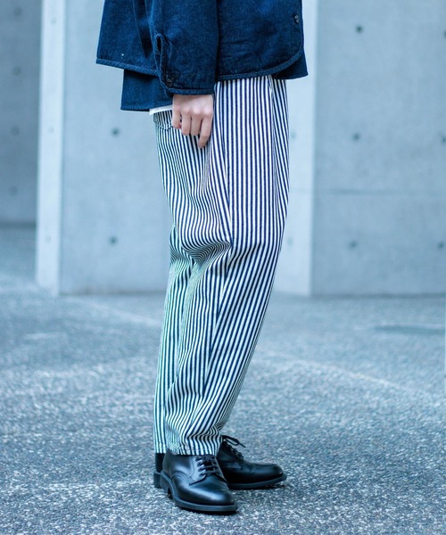 D.M.G.（ドミンゴ）の「[D.M.G / ディーエムジー] ヒッコリー ワークイージーパンツ（デニムパンツ・レディース・ブルー系その他・M/S）」の5枚目の写真