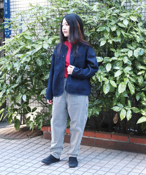 D.M.G.（ドミンゴ）の「[D.M.G / ディーエムジー] ヒッコリー ワークイージーパンツ（デニムパンツ・レディース・ブルー系その他・M/S）」の22枚目の写真