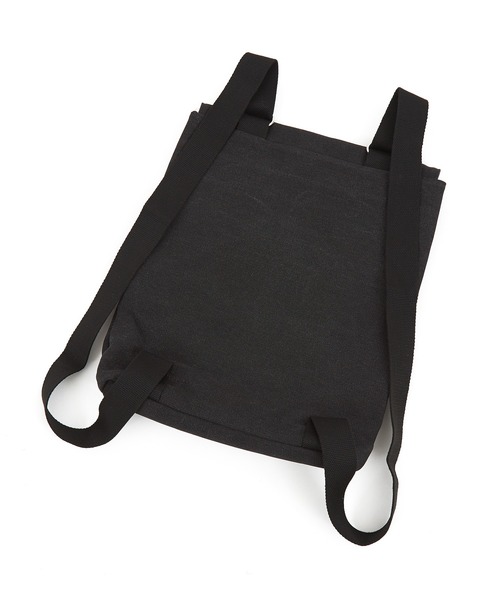 an meets zakka(アンミツザッカ)の「an meets zakka フラップコットンキャンバスリュック / レディース メンズ ユニセックス 鞄 カバン バック バックパック(バックパック/リュック・レディース・ベージュ/ブラック・ONESIZE)」の9枚目の写真