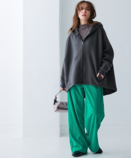 Soiunique（スワユニーク）の「コーデュロイ素材　超ワイドパンツ ［Soiunique］（その他パンツ・レディース・ベージュ/ブラック/ダークブラウン/グリーン/アイボリー・L/M/LL）」の10枚目の写真