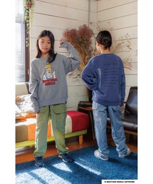 BROTHER MERLE（ブラザー マール）の「RIVER SIDE CULTURE/Brother Merle(ブラザーマール) オジサントレーナー KIDS (M4)（スウェット）」