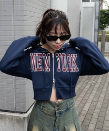 WEGO/NEWYORK裏起毛ZIPパーカー