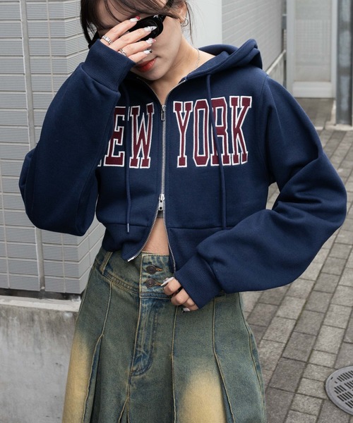 WEGO（ウィゴー）の「WEGO/NEWYORK裏起毛ZIPパーカー（パーカー）」 - WEAR