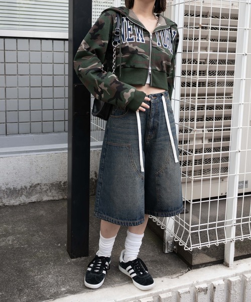 WEGO(ウィゴー)の「WEGO/NEWYORK裏起毛ZIPパーカー(パーカー・レディース・アイボリー/ネイビー/その他1/ライトグレー・FREE)」の22枚目の写真