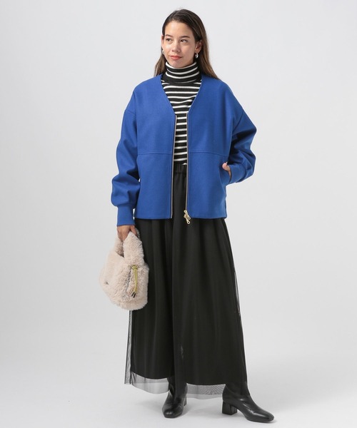 BAYFLOW（ベイフロー）の「[裏地付き秋冬バージョン]チュールレイヤードワイドパンツ（その他パンツ・レディース・ボルドー/ブラック/モカ・FREE）」の13枚目の写真