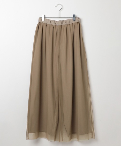 BAYFLOW（ベイフロー）の「[裏地付き秋冬バージョン]チュールレイヤードワイドパンツ（その他パンツ・レディース・ボルドー/ブラック/モカ・FREE）」の16枚目の写真