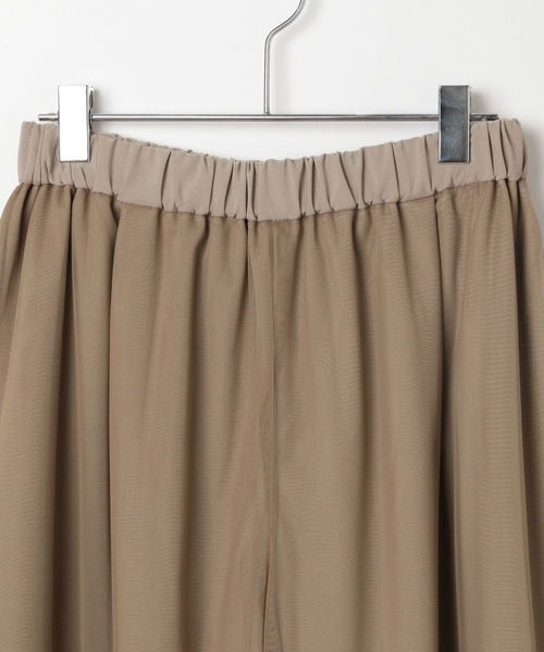 BAYFLOW（ベイフロー）の「[裏地付き秋冬バージョン]チュールレイヤードワイドパンツ（その他パンツ・レディース・ボルドー/ブラック/モカ・FREE）」の18枚目の写真