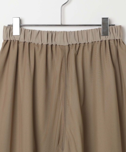 BAYFLOW（ベイフロー）の「[裏地付き秋冬バージョン]チュールレイヤードワイドパンツ（その他パンツ・レディース・ボルドー/ブラック/モカ・FREE）」の19枚目の写真