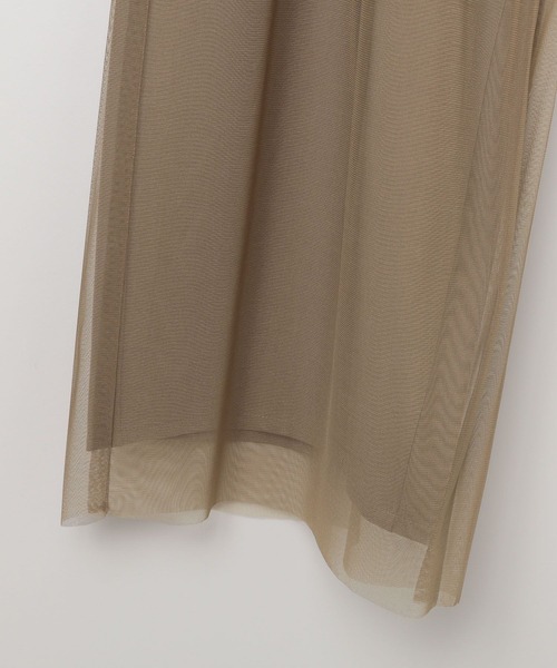 BAYFLOW（ベイフロー）の「[裏地付き秋冬バージョン]チュールレイヤードワイドパンツ（その他パンツ・レディース・ボルドー/ブラック/モカ・FREE）」の20枚目の写真