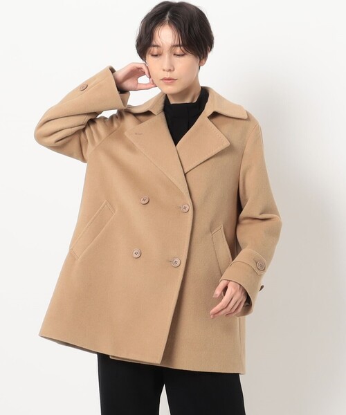 K.T KIYOKO TAKASE（キヨコタカセ）の「アンゴラウール ピーコート（ピーコート・レディース・ネイビー/トップグレー/キャメル・9号/11号）」の8枚目の写真