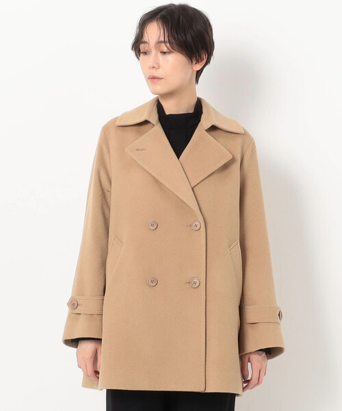 K.T KIYOKO TAKASE（キヨコタカセ）の「アンゴラウール ピーコート（ピーコート・レディース・ネイビー/トップグレー/キャメル・9号/11号）」の11枚目の写真