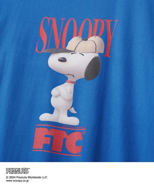 FTC（エフティーシー）の「"PEANUTS x FTC"  SNOOPY / TEE（Tシャツ/カットソー・メンズ・ブラック/ホワイト/ロイヤルブルー・MEDIUM/LARGE/X-LARGE）」の6枚目の写真