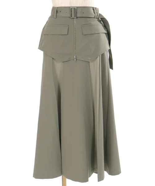 axes femme（アクシーズファム）の「コルセットレイヤード風スカート（スカート・レディース・カーキ/ブラック/グレー・FREE）」の8枚目の写真