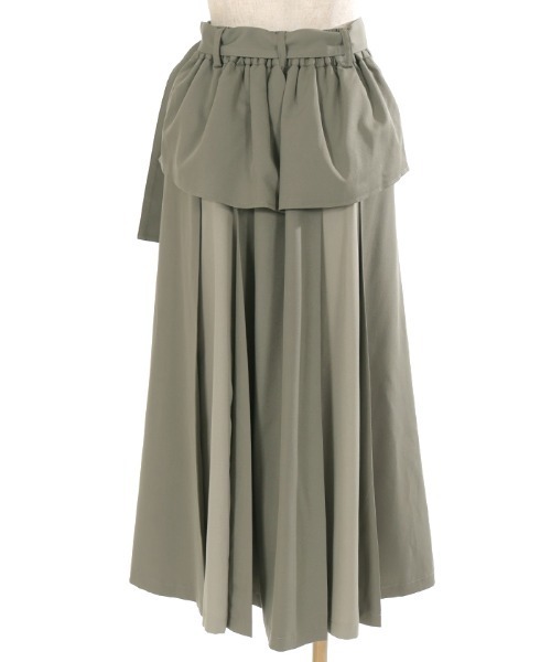 axes femme（アクシーズファム）の「コルセットレイヤード風スカート（スカート・レディース・カーキ/ブラック/グレー・FREE）」の10枚目の写真