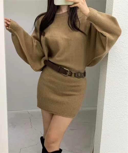 セール】ドルマンニットワンピース（ワンピース）｜leune（ルネ）の