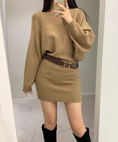 セール】ドルマンニットワンピース（ワンピース）｜leune（ルネ）の