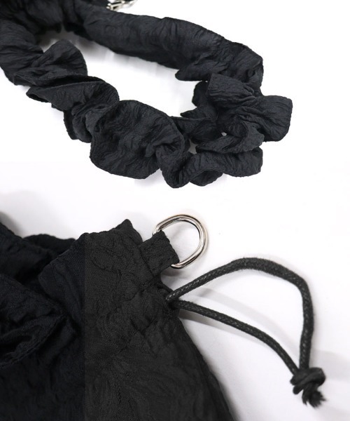 DONOBAN（ドノバン）の「ジャガードフリルバッグ（ショルダーバッグ・レディース・ライトブルー/ブラック/ホワイト・ONE）」の15枚目の写真