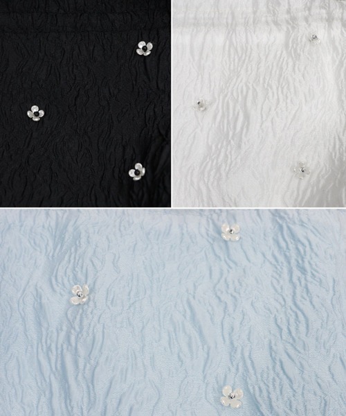 DONOBAN（ドノバン）の「ジャガードフリルバッグ（ショルダーバッグ・レディース・ライトブルー/ブラック/ホワイト・ONE）」の17枚目の写真