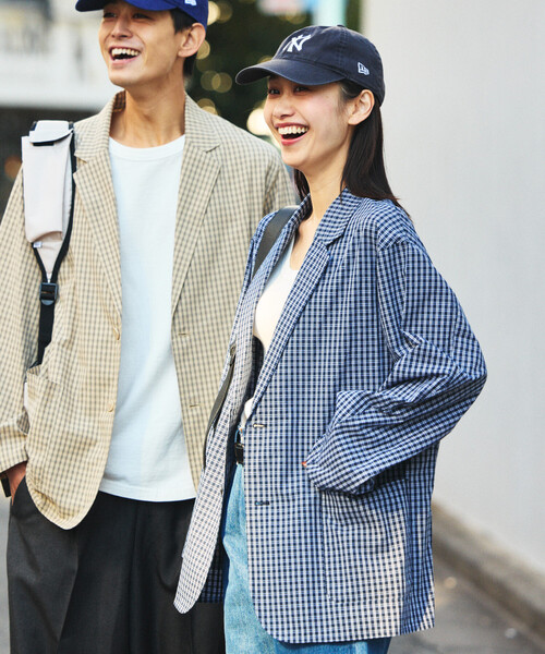 FREAK'S STORE(フリークスストア)の「限定展開 リラックスフィット チェック柄 テーラードジャケット/シャツジャケット(テーラードジャケット・メンズ・ブラック/ブラウン/ベージュ/ネイビー・SMALL/MEDIUM/LARGE/X-SMALL)」の17枚目の写真