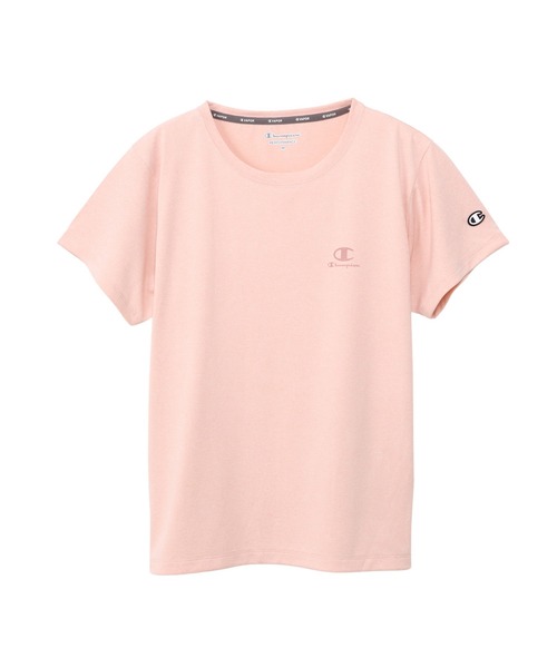 Champion（チャンピオン）の「【Champion/チャンピオン】レディース スポーツ ショートスリーブTシャツ（Tシャツ/カットソー・レディース・ホワイト/ピンク系その他5/ブルー系その他4/ヘザーチャコール・LARGE/MEDIUM）」の2枚目の写真