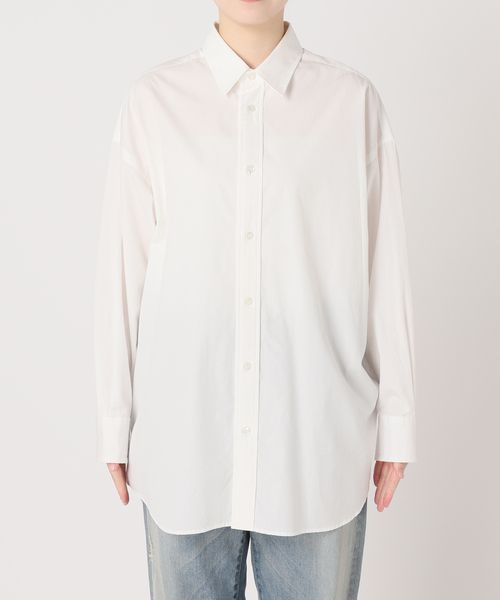 FRAMeWORK（フレームワーク）の「100/2ブロード前立てLOVEシャツ