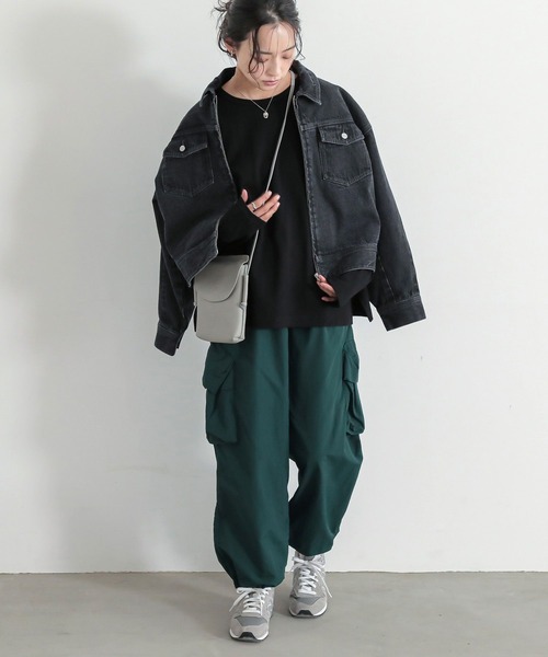 n'OrLABEL（ノアールレーベル）の「『バスクコットンロンT』（Tシャツ/カットソー・レディース・キャメル/チャコール/ブラック/ブルー/オフホワイト・2/1）」の19枚目の写真