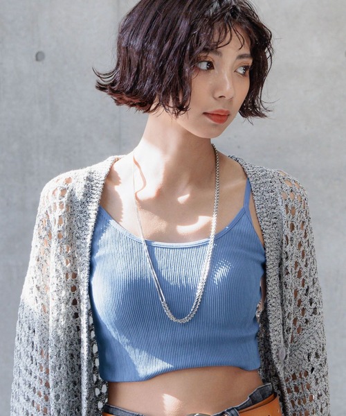 PAGEBOY（ページボーイ）の「2レンチェーンロングネックレス（ネックレス・レディース・ブラック/グレイッシュベージュ・FREE）」の2枚目の写真