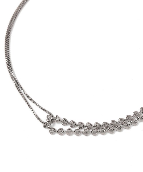 PAGEBOY（ページボーイ）の「2レンチェーンロングネックレス（ネックレス・レディース・ブラック/グレイッシュベージュ・FREE）」の10枚目の写真