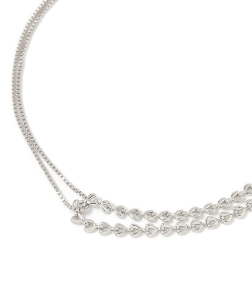 PAGEBOY（ページボーイ）の「2レンチェーンロングネックレス（ネックレス・レディース・ブラック/グレイッシュベージュ・FREE）」の11枚目の写真