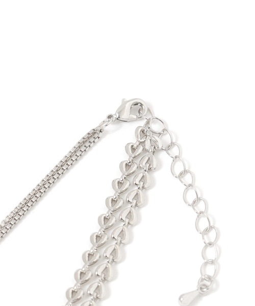 PAGEBOY（ページボーイ）の「2レンチェーンロングネックレス（ネックレス・レディース・ブラック/グレイッシュベージュ・FREE）」の13枚目の写真