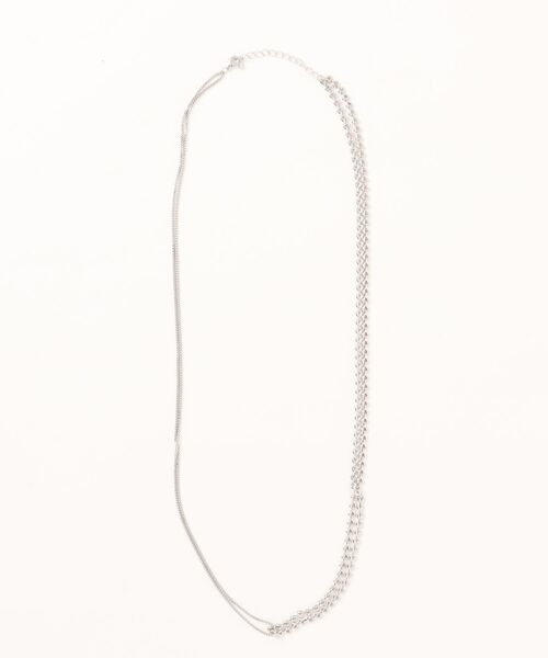 PAGEBOY（ページボーイ）の「2レンチェーンロングネックレス（ネックレス・レディース・ブラック/グレイッシュベージュ・FREE）」の15枚目の写真