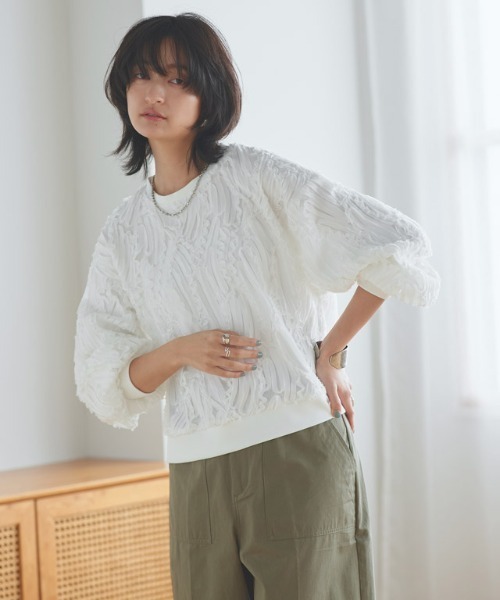 【rasw】コード刺繍ブラウス　kk fashionさん着用 RASW]コード刺繍ブラウス（シャツ/ブラウス）｜RASW（ラス）の