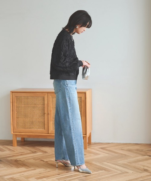 ブラウス シャツ 「RASW」コード刺繍ブラウス レディース RASW ブラウス シャツ 「RASW」コード刺繍ブラウス レディース
