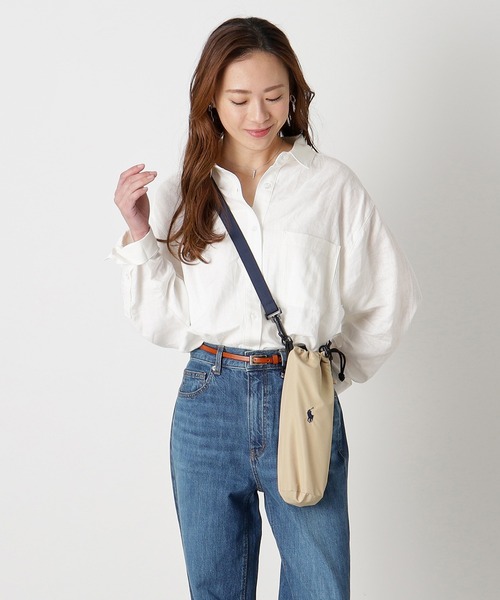 POLO RALPH LAUREN（ポロ ラルフ ローレン）の「傘袋 折りたたみ ストラップ付 "POLO" ポロ（折りたたみ傘・レディース・ネイビー/ブラック/ベージュ/チェリーピンク・FREE）」の5枚目の写真