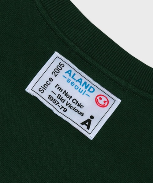 ALAND(エーランド)の「【UNISEX】Romane×ALAND/COCOプルオーバー(裏起毛)(スウェット・レディース・グリーン/ナチュラル・MEDIUM/LARGE)」の6枚目の写真