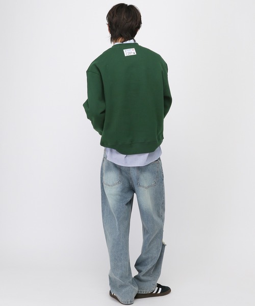 ALAND(エーランド)の「【UNISEX】Romane×ALAND/COCOプルオーバー(裏起毛)(スウェット・レディース・グリーン/ナチュラル・MEDIUM/LARGE)」の18枚目の写真