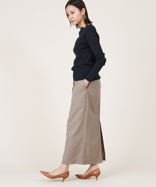 marmors(マルモア)の「【marmors】boat neck knit pullover(ニット/セーター・レディース・グレー/グレイッシュベージュ/ブラック/レッド・36)」の20枚目の写真