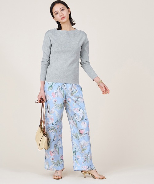 marmors(マルモア)の「【marmors】boat neck knit pullover(ニット/セーター・レディース・グレー/グレイッシュベージュ/ブラック/レッド・36)」の7枚目の写真