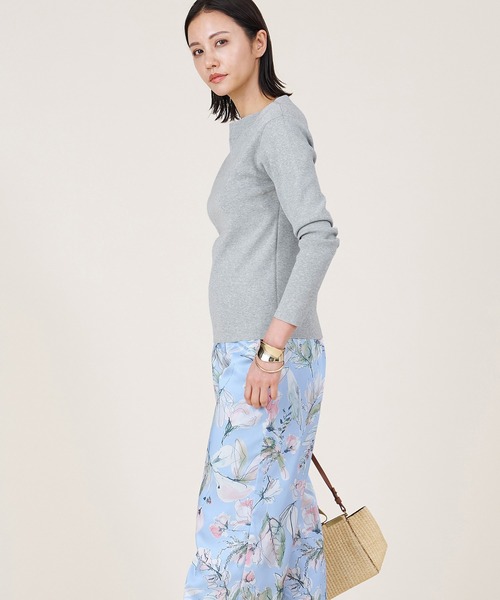 marmors(マルモア)の「【marmors】boat neck knit pullover(ニット/セーター・レディース・グレー/グレイッシュベージュ/ブラック/レッド・36)」の8枚目の写真