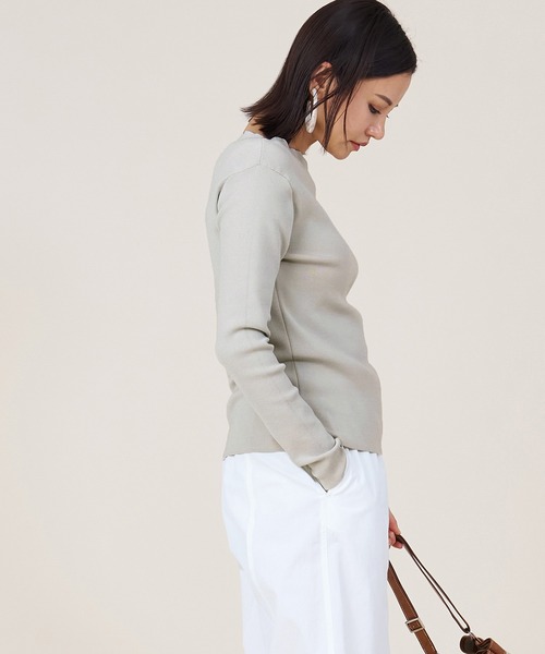 marmors(マルモア)の「【marmors】boat neck knit pullover(ニット/セーター・レディース・グレー/グレイッシュベージュ/ブラック/レッド・36)」の15枚目の写真