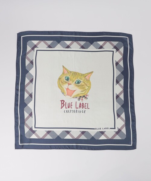 BLUE LABEL CRESTBRIDGE（ブルーレーベルクレストブリッジ）の「キャットプリントスカーフ（ストール/ショール・レディース・グリーン系その他4/ベージュ系その他・FREE）」の5枚目の写真