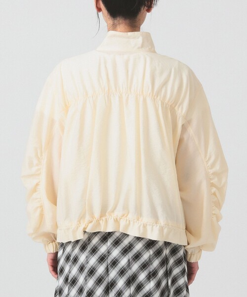 Ray BEAMS(レイビームス)の「シアー ギャザー ブルゾン(ブルゾン・レディース・ブラック/ホワイト系その他6・ONE SIZE)」の13枚目の写真